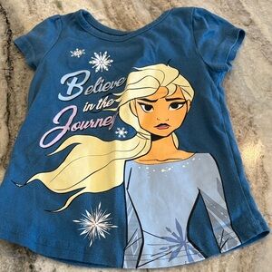 Disney Blue Elsa Short Sleeve Tee